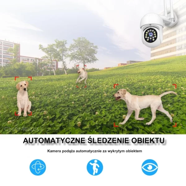 Zewnętrzna obrotowa kamera Wi-Fi AZ8807 z automatycznym śledzeniem - YOOSEE - obrazek 8