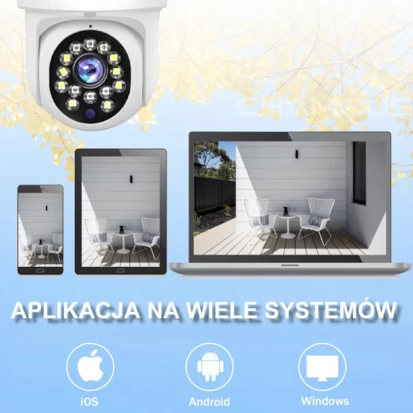 Zewnętrzna obrotowa kamera Wi-Fi AZ8807 z automatycznym śledzeniem - YOOSEE - obrazek 12