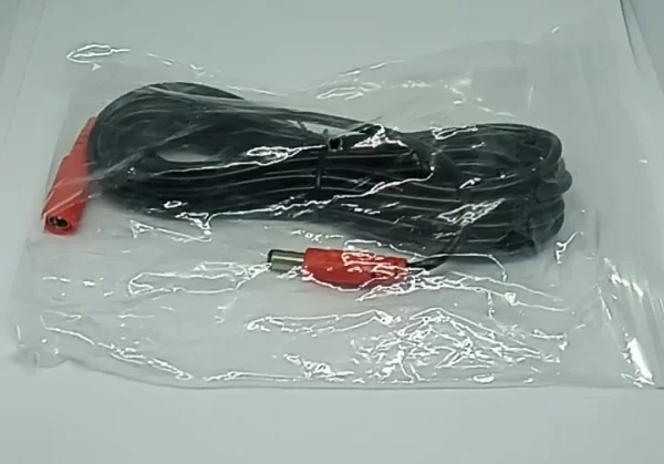 Kabel, przewód 5 m przedłużający zasilanie do kamery, syreny, itp - obrazek 2
