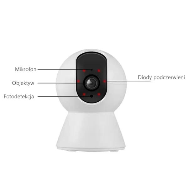 Kamera wewnętrzna Tuya Smart AlarmZone PT6 z funkcją detekcji i automatycznego śledzenia objektu - obrazek 4