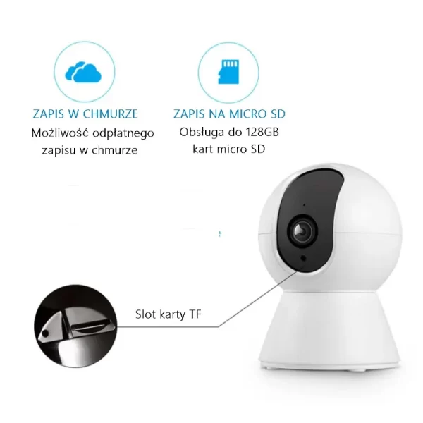Kamera wewnętrzna Tuya Smart AlarmZone PT6 z funkcją detekcji i automatycznego śledzenia objektu - obrazek 5