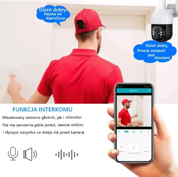 2 OBIEKTYWY, Tuya Smart SC5 -zewnętrzna obrotowa kamera Wi-Fi - obrazek 3
