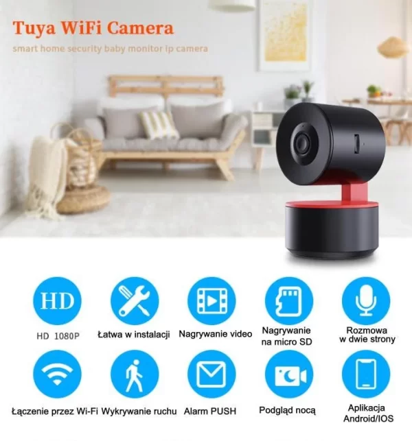Kamera Tuya Smart SCO12-WL2 z funkcją alarmu - obrazek 4