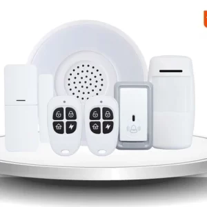 TUYA SMART Zestaw Alarmowy WI-FI - TUYA-SR2 z funkcją lampki i dzwonka.