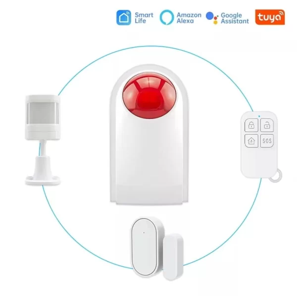 TUYA SMART Zestaw Alarmowy WI-FI - TUYA-SR5, Syrena Tuya Smart - obrazek 2