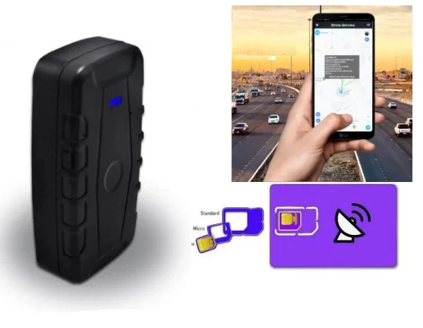 Lokalizator GPS 4G, AK6-10000 z funkcjami alarmów, wbudowany akumulator - obrazek 2