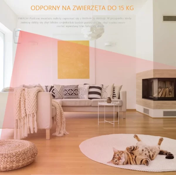Czujnik, detektor ruchu PIR 433MHz , czujnik ruchu do alarmu - obrazek 4
