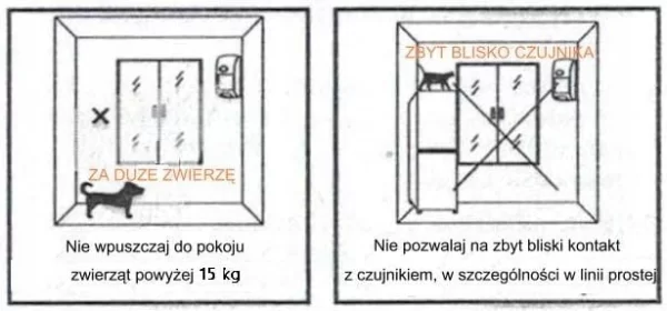 Czujnik, detektor ruchu PIR 433MHz , czujnik ruchu do alarmu - obrazek 8