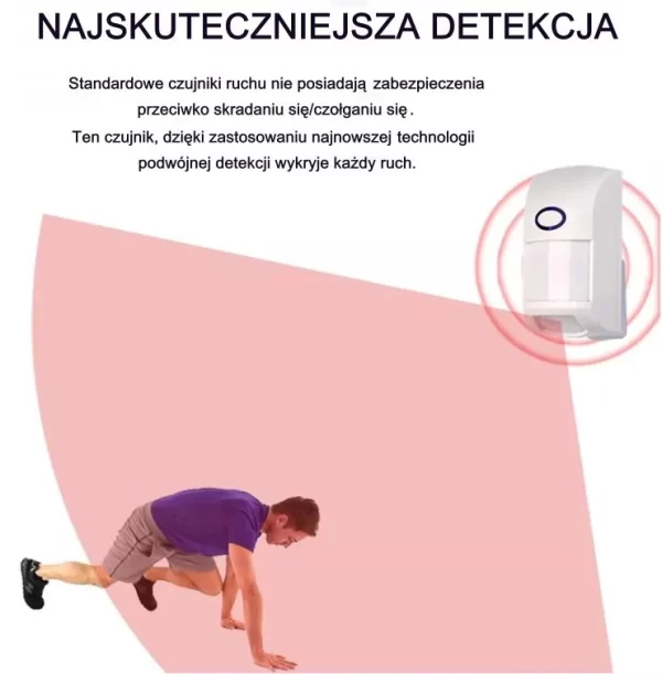 Zewnętrzny czujnik ruchu PIR 433MHz odporny na zwierzęta do 25kg - obrazek 9