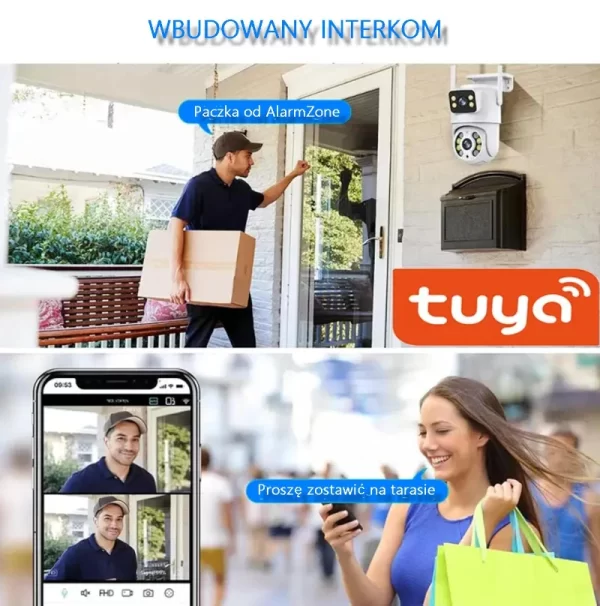 Zewnętrzna obrotowa kamera TUYA SMART PT61 - obrazek 4