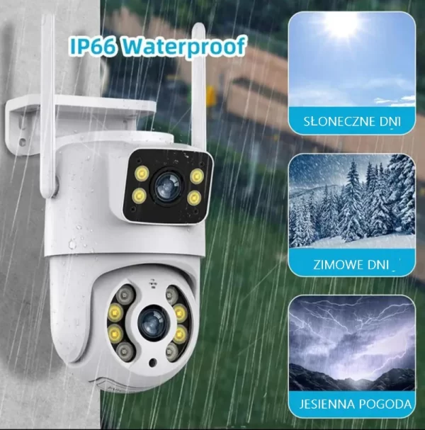 Zewnętrzna obrotowa kamera TUYA SMART PT61 - obrazek 5