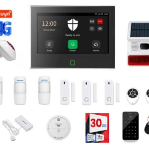 HIT- Zestaw Alarmowy Tuya Smart Wi-Fi GSM P70-4G/Wi-Fi