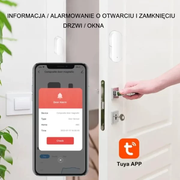 Czujnik otwarcia drzwi i okien Tuya Smart AlarmZone WD002 - obrazek 5