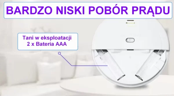Czujnik, detektor dymu 433MHz, bezprzewodowy czujnik pożarowy 433 MHz - obrazek 5