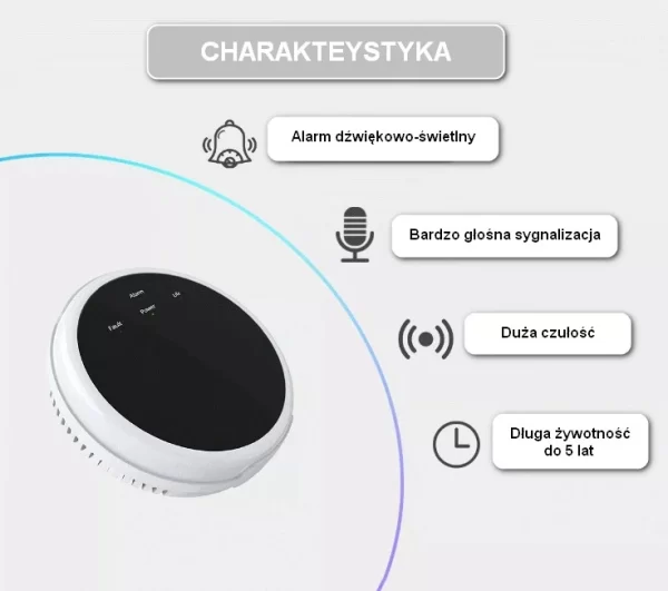 Czujnik gazu, detektor 433MHZ- wykrywa ulatniający się gaz ziemny i propan-butan - obrazek 6