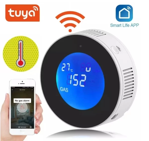 Czujnik, Detektor Gazu Naturalnego i LPG Tuya Smart Wi-Fi - obrazek 2