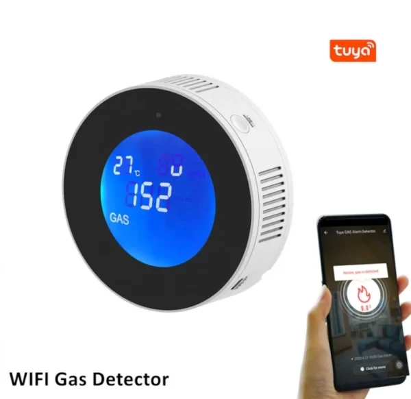 Czujnik, Detektor Gazu Naturalnego i LPG Tuya Smart Wi-Fi - obrazek 3