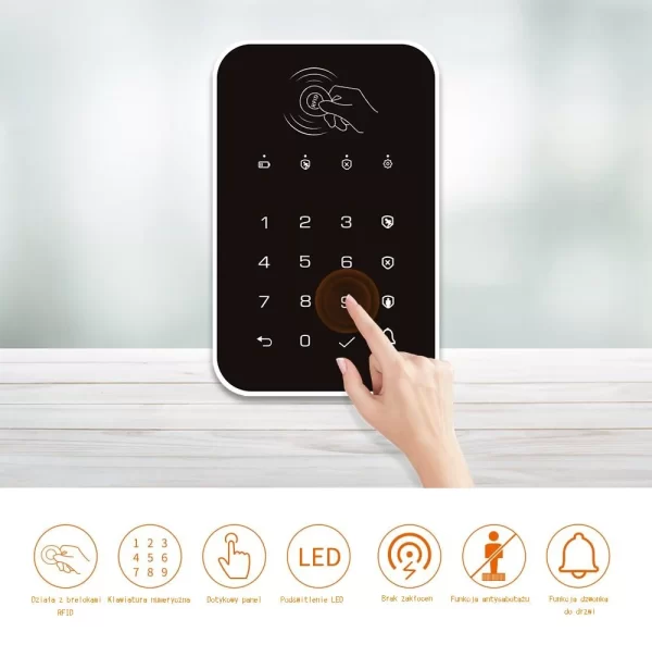 Manipulator, Klawiatura do alarmu z RFID - obrazek 5