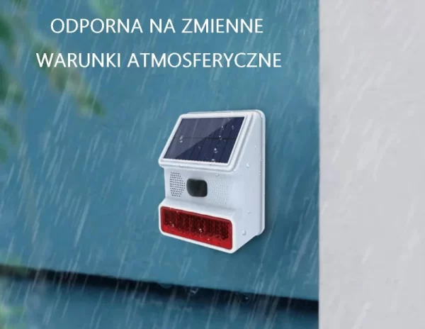 Solarna Bezprzewodowa Syrena Zewnętrzna 433MHz WSR200 - obrazek 4