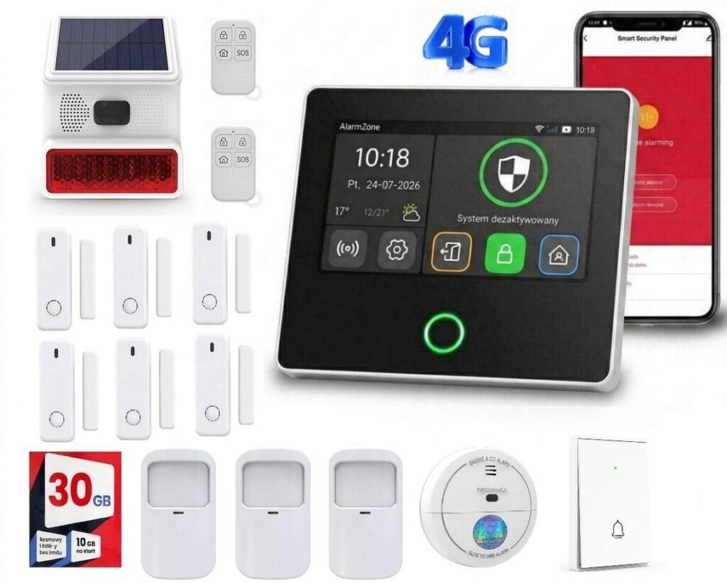 Zestaw alarmowy Tuya Smart z centralą P50 4G 3P6KDDS