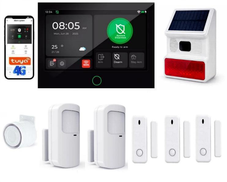 Alarm G74-4G-Obsługa przez aplikację Tuya Smart i łączność GSM 4G